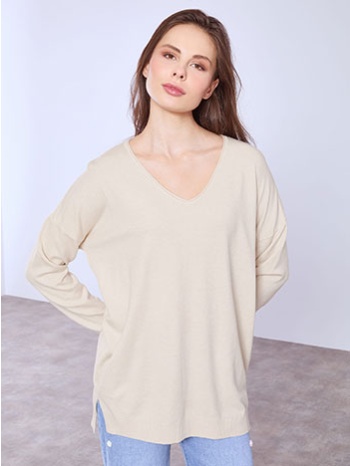 πουλόβερ με ανοίγματα στο πλάι sq1042.4324+6 σε προσφορά