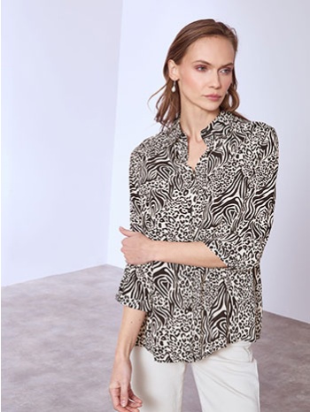 πουκάμισο με animal print sq7616.3556+1 σε προσφορά
