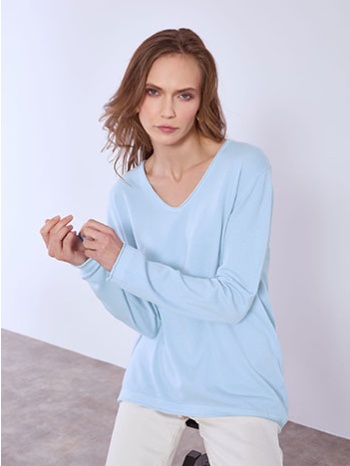 πουλόβερ με αφινίριστες λεπτομέρειες sq1042.4320+1 σε προσφορά