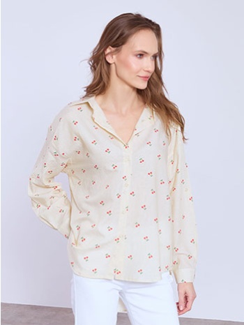 πουκάμισο βαμβακερό με κεράσια sq7591.3028+3