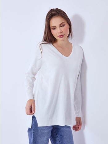 πουλόβερ με ανοίγματα στο πλάι sq1042.4324+4 σε προσφορά