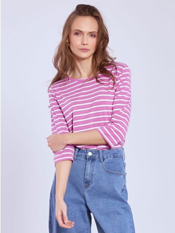 μπλούζα ριγέ με βαμβάκι sq7616.4605+5