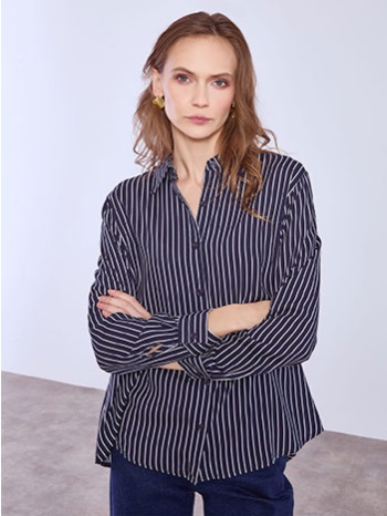 πουκάμισο ριγέ με κλασικό γιακά sq7616.3705+3 σε προσφορά