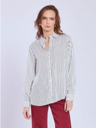 πουκάμισο ριγέ με κλασικό γιακά sq7616.3705+1