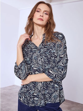 πουκάμισο εμπριμέ με βισκόζη sq7616.3770+3 σε προσφορά