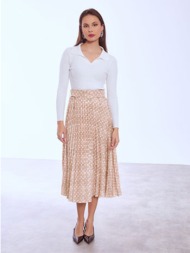 φούστα πλισέ με ζώνη ...