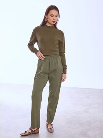 παντελόνι ψηλόμεσο με τσέπες sq7587.1393+6