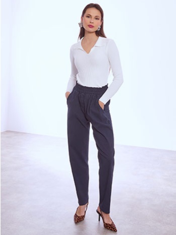 παντελόνι ψηλόμεσο με τσέπες sq7587.1393+5