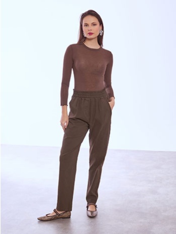 παντελόνι ψηλόμεσο με τσέπες sq7587.1393+4