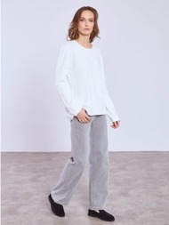 πουλόβερ με γυριστό τελείωμα sq1042.4321+4