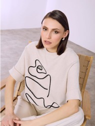 πουλόβερ κοντομάνικο με ...