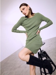 φόρεμα μίνι ριπ μονόχρωμο sq9844.8012+3