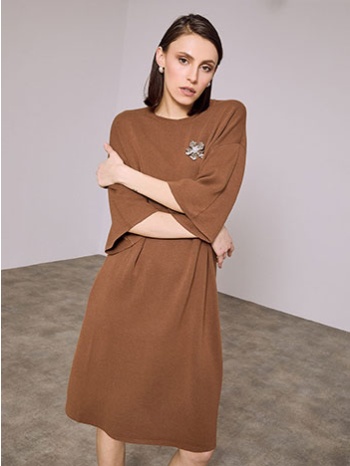 φόρεμα πλεκτό μίνι με καρφίτσα sq7583.8066+2 σε προσφορά