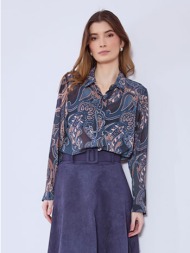 πουκάμισο ημιδιάφανο με λαχούρια sq9420.3504+2