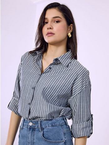 πουκάμισο βαμβακερό ριγέ sq7591.3026+3 σε προσφορά