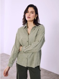 πουκάμισο βαμβακερό ριγέ ...