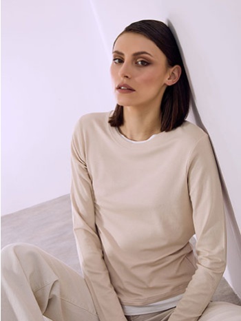 μπλούζα με διπλό τελείωμα sq9844.4105+4