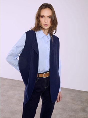 γιλέκο πλεκτό μονόχρωμο sq1738.5180+6 σε προσφορά