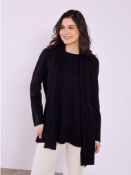 πουλόβερ με αποσπώμενο κασκόλ sq7568.4123+1