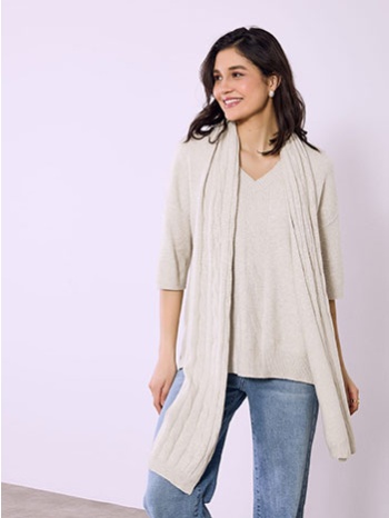 πουλόβερ με αποσπώμενο κασκόλ sq7568.4029+6 σε προσφορά