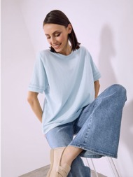 μπλούζα κοντομάνικη με βισκόζη sq7642.4185+6