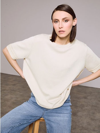 μπλούζα κοντομάνικη με βισκόζη sq7642.4185+3 σε προσφορά