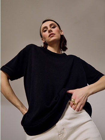 μπλούζα κοντομάνικη με βισκόζη sq7642.4185+1 σε προσφορά