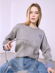 πουλόβερ με καρό λεπτομέρειες sq7589.4605+2