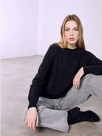 πουλόβερ με ανάγλυφες καρδιές sq7572.4611+1 σε προσφορά