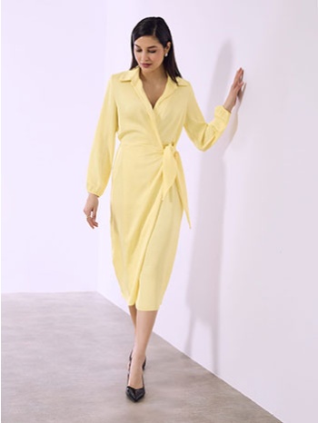 φόρεμα μίντι κρουαζέ σατέν sq9864.8294+2 σε προσφορά