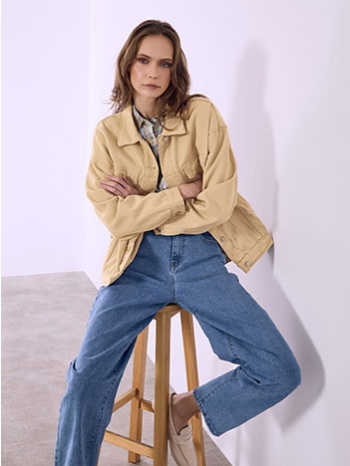 μπουφάν τζιν με τσέπες sq453.6089+2 σε προσφορά