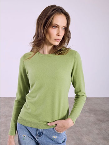 πουλόβερ μονόχρωμο με απαλή υφή sq1738.4887+9 σε προσφορά