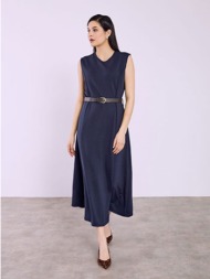 φόρεμα μίντι αμάνικο με ...