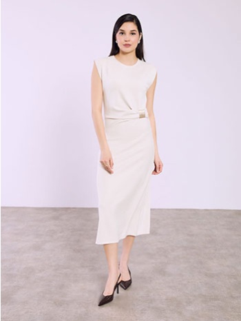 φόρεμα μίντι με διακοσμητική αγκράφα sq9844.8600+3 σε προσφορά