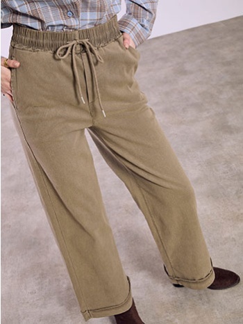 παντελόνι wide leg με denim όψη sq9844.1335+3 σε προσφορά