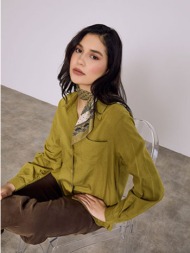 πουκάμισο ασύμμετρο με μαντήλι sq7578.3609+2