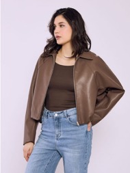 μπουφάν bomber δερματίνης sq7982.6107+2