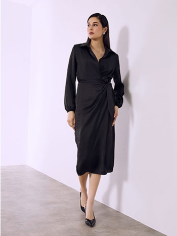 φόρεμα μίντι κρουαζέ σατέν sq9864.8294+1 σε προσφορά