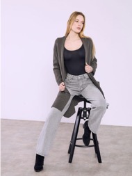 ζακέτα πλεκτή με τσέπες ...