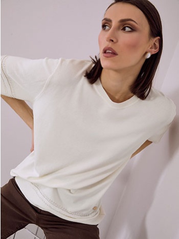 μπλούζα κοντομάνικη με βισκόζη sq7642.4185+7 σε προσφορά