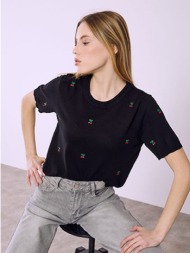 μπλούζα πλεκτή με κεράσια sq7590.4691+1