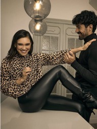 μπλούζα λεοπάρ με ελαστικό τελείωμα sq9420.4219+1