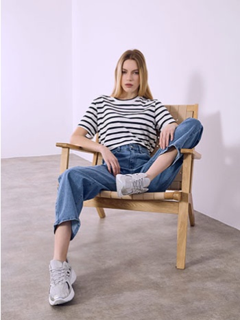 t-shirt ριγέ sq7591.4308+3