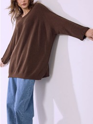 πουλόβερ με διακοσμητικές ραφές sq7587.4933+4