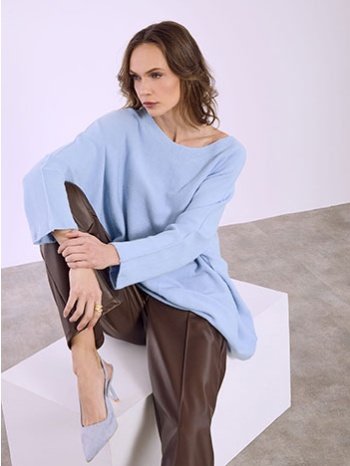 πουλόβερ με διακοσμητικές ραφές sq7587.4933+2 σε προσφορά