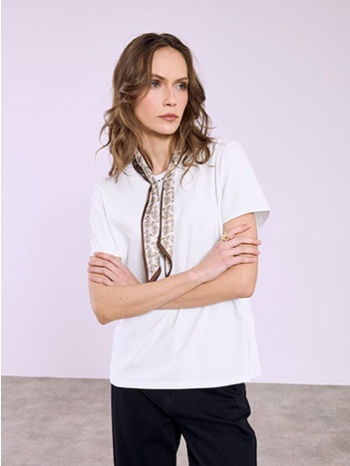 t-shirt με αποσπώμενο μαντήλι sq9844.4109+1