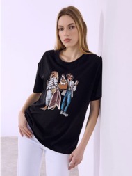t-shirt με διακοσμητικά στοιχεία sq7578.4810+1