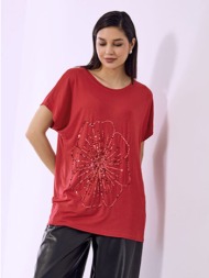 μπλούζα με λουλούδι απο ...