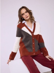 ζακέτα χνουδωτή με σχέδια sq7568.5272+4