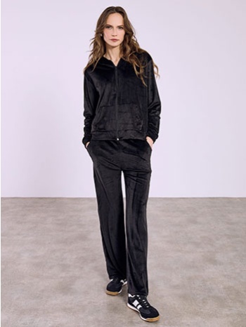 σετ φόρμας βελούδινο με κουκούλα sq7591.0214+1 σε προσφορά